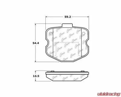 Posi-Quiet Semi-Metallic Brake Pads 104.11850 - 104.11850