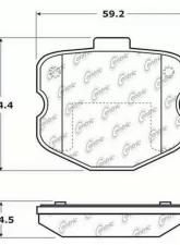 Posi-Quiet Semi-Metallic Brake Pads 104.11850                                     - 104.11850 - Image 3