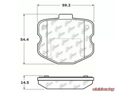 Posi-Quiet Semi-Metallic Brake Pads 104.11850 - 104.11850