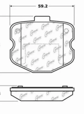 Posi-Quiet Semi-Metallic Brake Pads 104.11850                                     - 104.11850 - Image 3