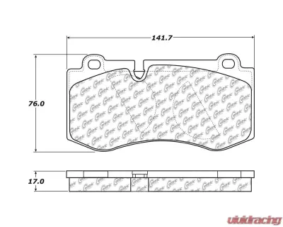 Posi-Quiet Semi-Metallic Brake Pads with Hardware 104.12230 - 104.12230