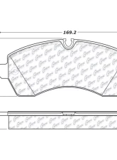 Posi-Quiet Semi-Metallic Brake Pads with Hardware 104.12680                                     - 104.12680 - Image 2