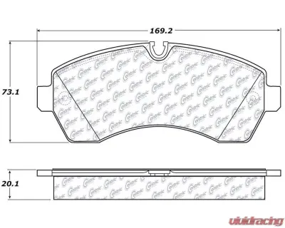 Posi-Quiet Semi-Metallic Brake Pads with Hardware 104.12680 - 104.12680