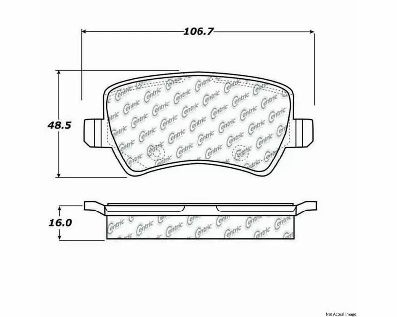 Posi-Quiet Semi-Metallic Brake Pads with Hardware 104.13070 - 104.13070