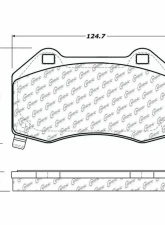 Posi-Quiet Semi-Metallic Brake Pads with Hardware 104.13790                                     - 104.13790 - Image 2