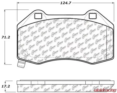 Posi-Quiet Semi-Metallic Brake Pads with Hardware 104.13790 - 104.13790
