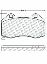 Posi-Quiet Semi-Metallic Brake Pads with Hardware 104.13790                                     - 104.13790 - Image 3