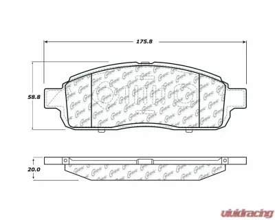 Posi-Quiet Semi-Metallic Brake Pads with Hardware 104.13920 - 104.13920