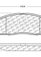 Posi-Quiet Semi-Metallic Brake Pads with Hardware 104.13920                                     - 104.13920 - Image 3