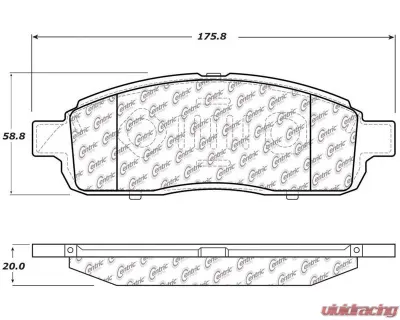 Posi-Quiet Semi-Metallic Brake Pads with Hardware 104.13920 - 104.13920