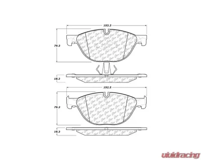 Posi-Quiet Semi-Metallic Brake Pads 104.14090 - 104.14090