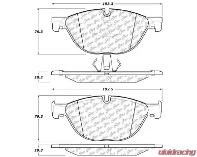Posi-Quiet Semi-Metallic Brake Pads 104.14090 - 104.14090