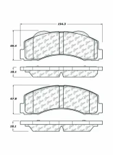 Posi-Quiet Semi-Metallic Brake Pads with Hardware 104.14140                                     - 104.14140 - Image 2