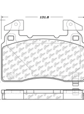 Posi-Quiet Semi-Metallic Brake Pads with Hardware 104.14741                                     - 104.14741 - Image 4
