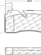 Posi-Quiet Semi-Metallic Brake Pads with Hardware 104.16070                                     - 104.16070 - Image 3