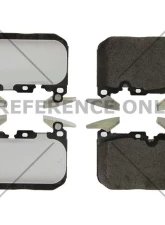 Posi-Quiet Semi-Metallic Brake Pads with Hardware 104.16091                                     - 104.16091 - Image 3