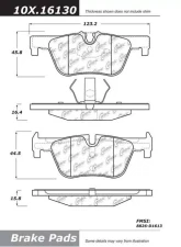 Posi-Quiet Semi-Metallic Brake Pads with Hardware 104.16130                                     - 104.16130 - Image 3