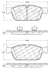 Posi-Quiet Semi-Metallic Brake Pads 104.16360                                     - 104.16360 - Image 3
