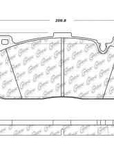 Posi-Quiet Semi-Metallic Brake Pads with Hardware 104.16481                                     - 104.16481 - Image 4