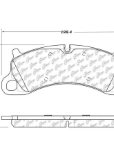 Posi-Quiet Semi-Metallic Brake Pads 104.16640                                     - 104.16640 - Image 2