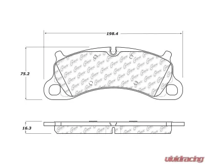 Posi-Quiet Semi-Metallic Brake Pads 104.16640 - 104.16640