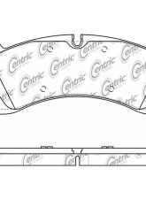 Posi-Quiet Semi-Metallic Brake Pads 104.16640                                     - 104.16640 - Image 3