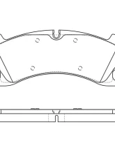 Posi-Quiet Semi-Metallic Brake Pads 104.16640                                     - 104.16640 - Image 3