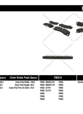 Posi-Quiet Semi-Metallic Brake Pads with Hardware 104.17410                                     - 104.17410 - Image 3