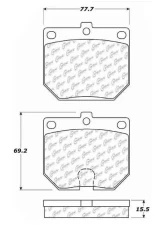 Posi-Quiet Ceramic Brake Pads with Shims and Hardware 105.01140                                     - 105.01140 - Image 5