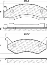 Posi-Quiet Ceramic Brake Pads with Shims and Hardware 105.01230                                     - 105.01230 - Image 5