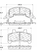 Posi-Quiet Ceramic Brake Pads with Shims 105.02890                                     - 105.02890 - Image 2