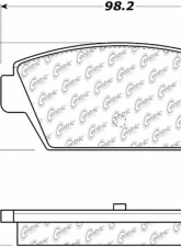 Posi-Quiet Ceramic Brake Pads with Shims and Hardware 105.03290                                     - 105.03290 - Image 3
