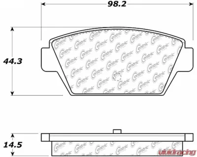 Posi-Quiet Ceramic Brake Pads with Shims and Hardware 105.03290 - 105.03290