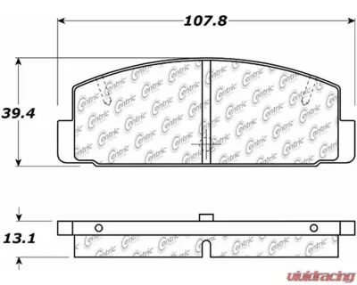 Posi-Quiet Ceramic Brake Pads with Shims and Hardware 105.03320 - 105.03320