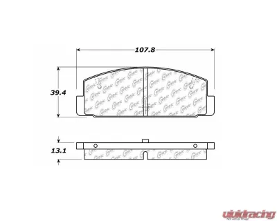 Posi-Quiet Ceramic Brake Pads with Shims and Hardware 105.03320 - 105.03320