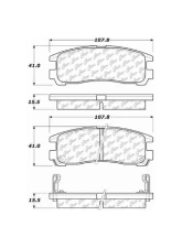 Posi-Quiet Ceramic Brake Pads with Shims and Hardware 105.03831                                     - 105.03831 - Image 2