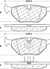 Posi-Quiet Ceramic Brake Pads with Shims and Hardware 105.03960                                     - 105.03960 - Image 3