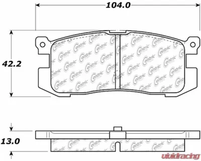 Posi-Quiet Ceramic Brake Pads with Shims and Hardware 105.04000 - 105.04000
