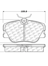 Posi-Quiet Ceramic Brake Pads with Shims and Hardware 105.04230                                     - 105.04230 - Image 5
