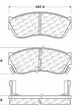 Posi-Quiet Ceramic Brake Pads with Shims and Hardware 105.04510                                     - 105.04510 - Image 5