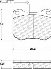 Posi-Quiet Ceramic Brake Pads with Shims 105.04550                                     - 105.04550 - Image 3