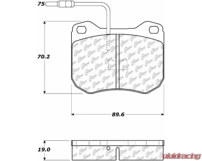 Posi-Quiet Ceramic Brake Pads with Shims 105.04550 - 105.04550