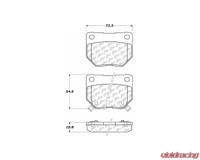 Posi-Quiet Ceramic Brake Pads with Shims 105.04610 - 105.04610