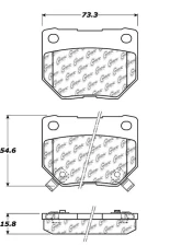 Posi-Quiet Ceramic Brake Pads with Shims 105.04610                                     - 105.04610 - Image 5