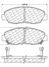 Posi-Quiet Ceramic Brake Pads with Shims and Hardware 105.04650                                     - 105.04650 - Image 4