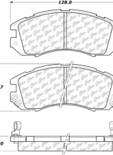 Posi-Quiet Ceramic Brake Pads with Shims and Hardware 105.04701                                     - 105.04701 - Image 3