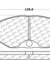 Posi-Quiet Ceramic Brake Pads with Shims and Hardware 105.04860                                     - 105.04860 - Image 3