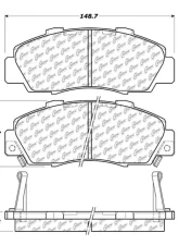 Posi-Quiet Ceramic Brake Pads with Shims and Hardware 105.05030                                     - 105.05030 - Image 4