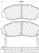 Posi-Quiet Ceramic Brake Pads with Shims and Hardware 105.05031                                     - 105.05031 - Image 4