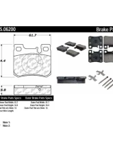 Posi-Quiet Ceramic Brake Pads with Shims and Hardware 105.06200                                     - 105.06200 - Image 2